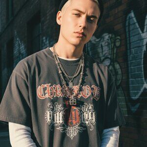 Chrome Hearts .925 Silver Dice Cube & Bead Chain Necklace